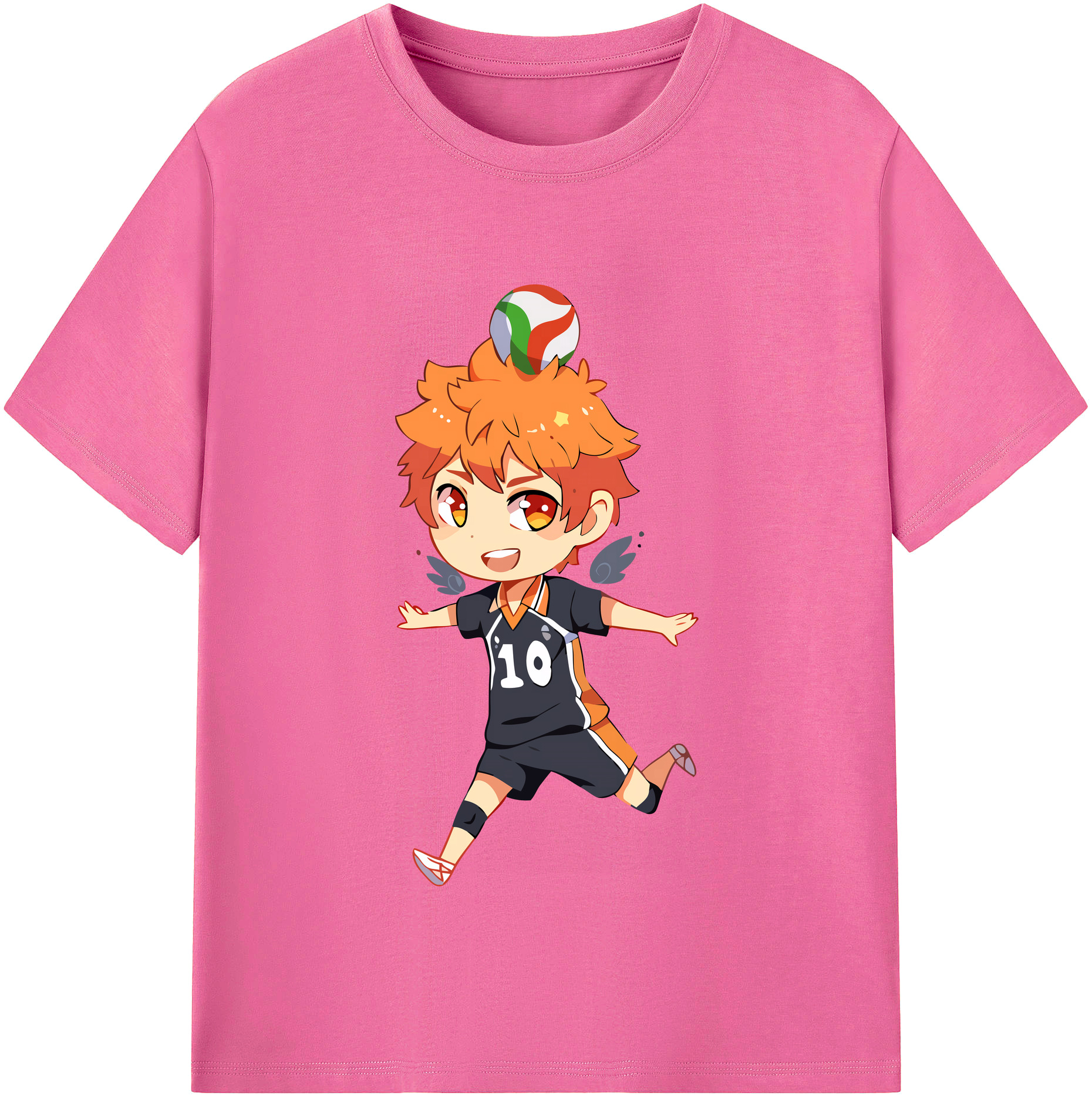 （画像用） ハイキュー!! Haikyu!! レディースカジュアルプリントTシャツ（綿100％）